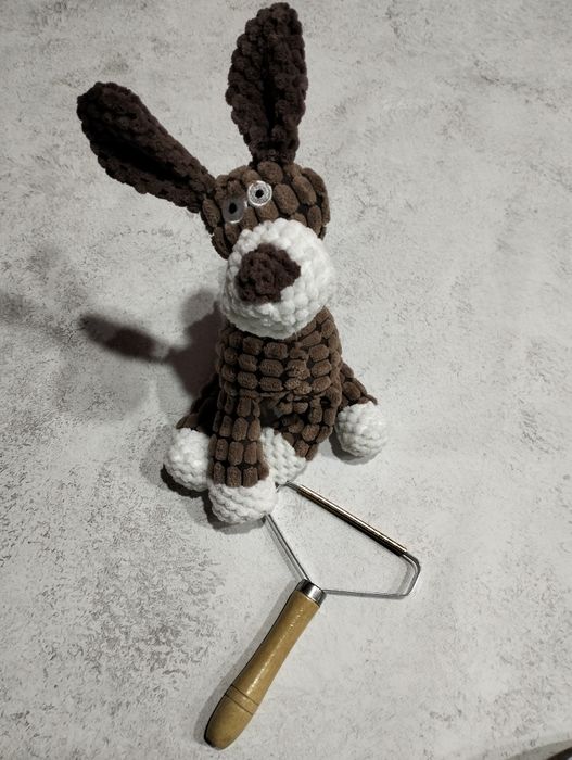 Комплект мʼяка іграшка для собак  у формі собаки +шкребок