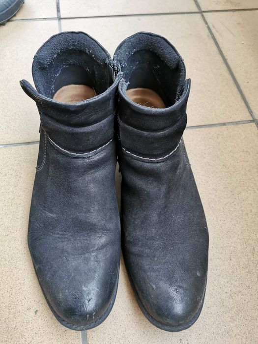 Skórzane sztyblety męskie rozm. 45