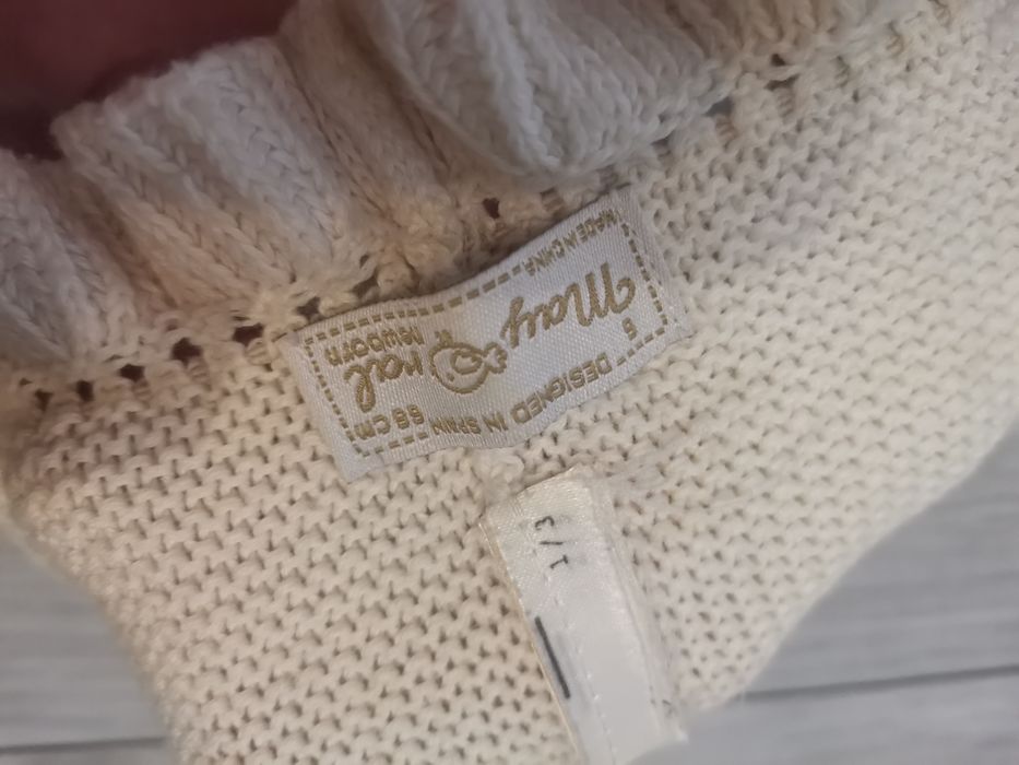 Czapka niemowlęca beżowa mayoral