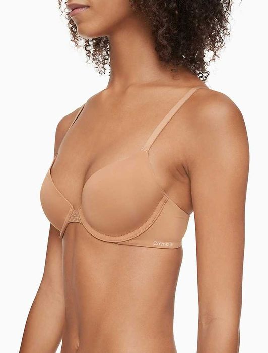 Biustonosz Calvin Klein Perfectly Fit Flex 80C nude demi nowy