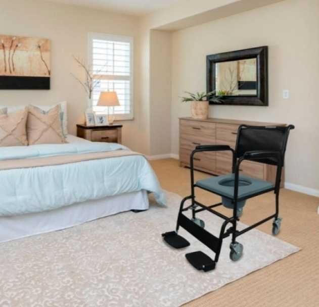 Cadeira de banho e rodas multifunções