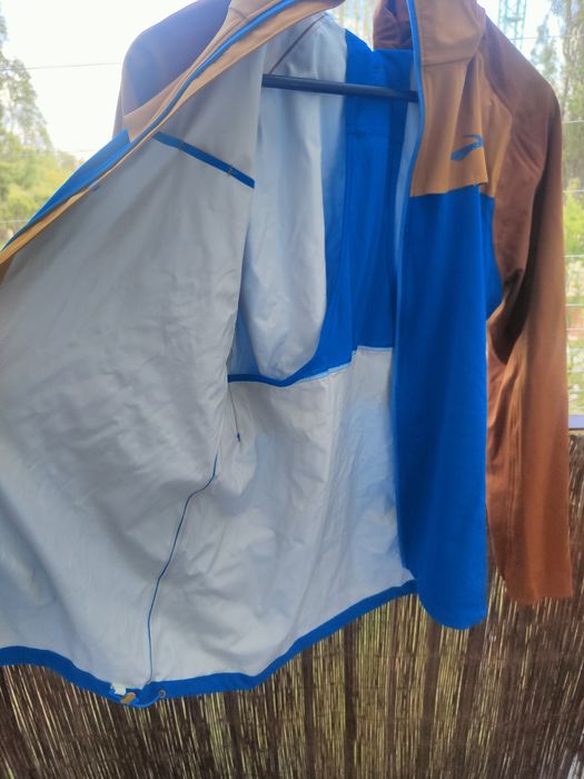 Kurtka przeciwdeszczowa do biegania High Point Waterproof Jacket męska pomarańczowo-granatowa