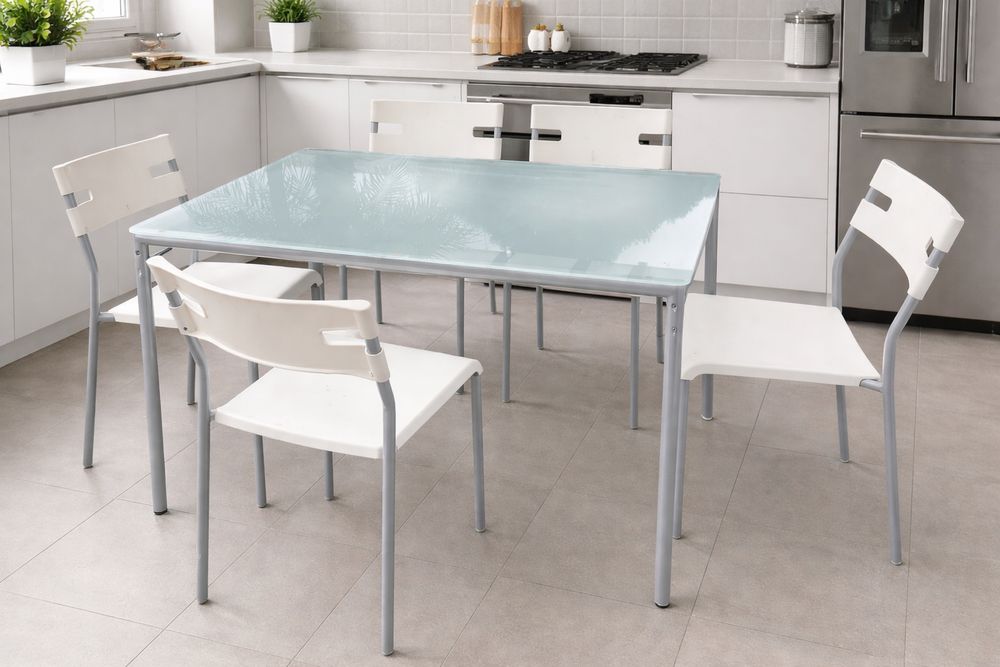 Mesa refeição IKEA vidro temperado