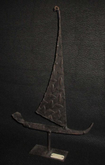 Barco Escultura Náutica em Ferro Original Gradiei 1996