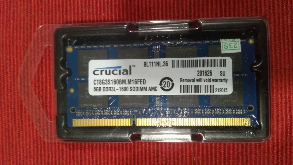 Crucial 8gb Ddr3l-1600 Sodimm Crucial 8GB DDR3L-1600MHz PC3L-12800S SODIMM Laptop Memory RAM - 204-Pin, 1.35V, Non-ECC 8 Gb Ram - Foto 11
