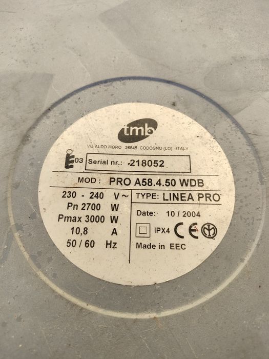 Aspirador industrial de extração, modelo TMB  (Ler descrição)