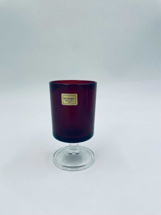 Kieliszek, Puchatek czerwony Luminarc lata 60/70-te