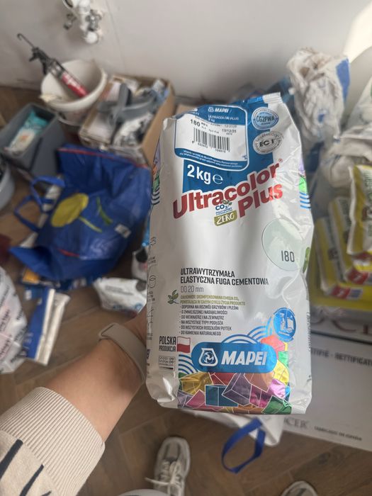Fuga cementowa Ultracolor 180 miętowy 2 kg Mapei