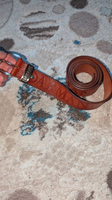 Шкіряний ремінь Armani