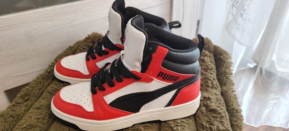 Puma czerwone sneakersy 36 – stan dobry+, używane