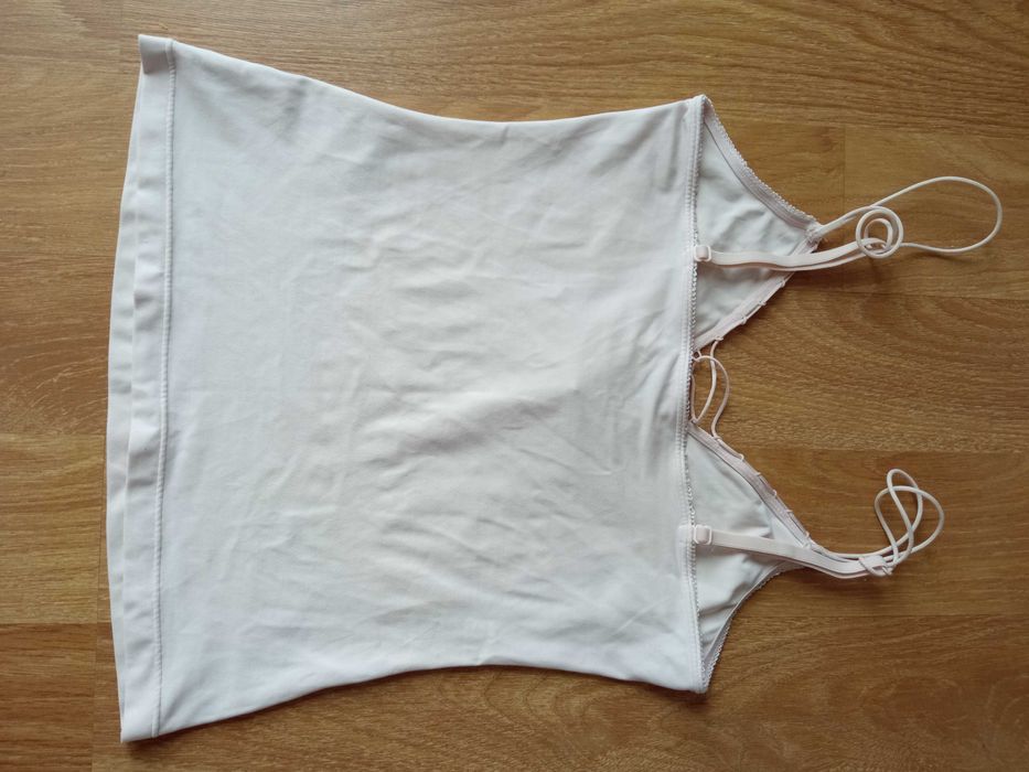 Triumph bluzka top na ramiączkach z wiązaniem na dekolcie 36 38 S M