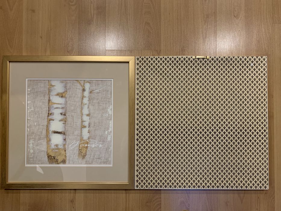 Obraz „sosny” w zlotych ramach