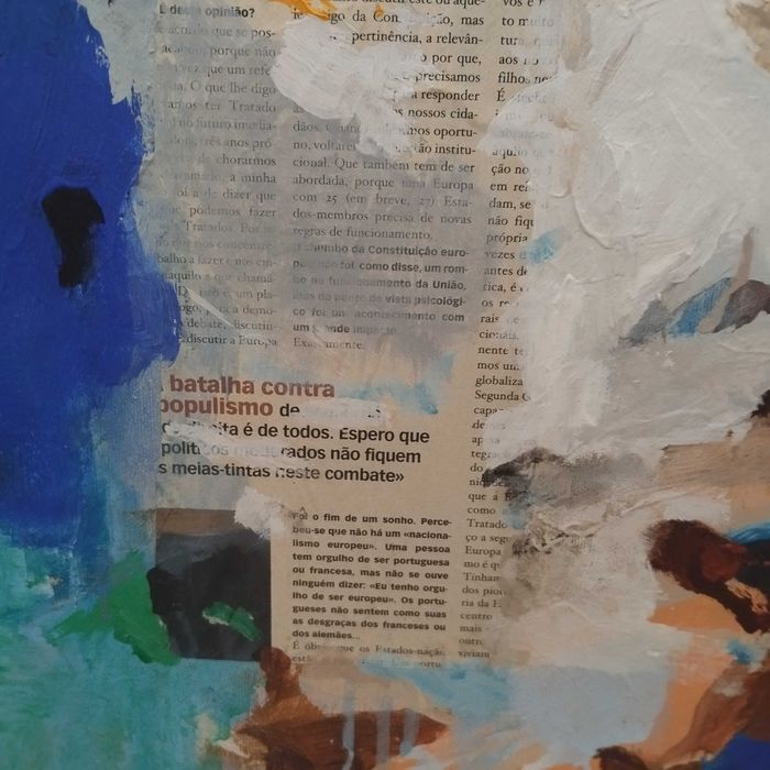 Quadro Alfredo Coelho (2007) - Técnica Mista "Darwin" - 67x55cm. Adquirido na P55.ART