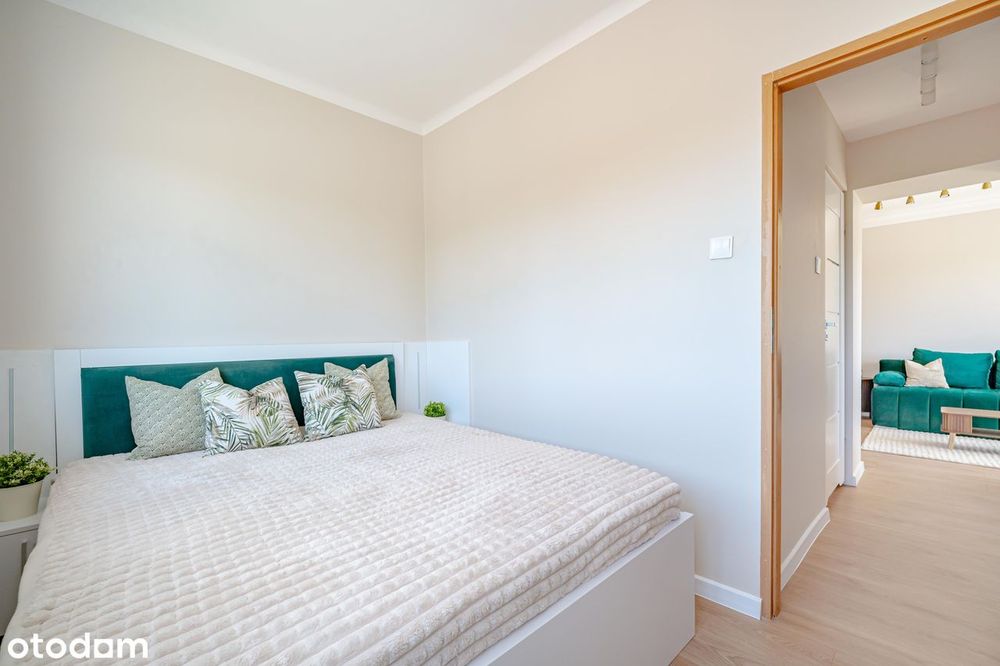 3 pok. balkon, umeblowane 43 m2, po remoncie,