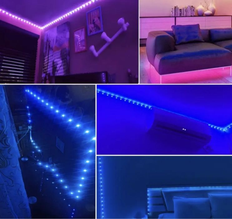 Kits leds RGB com APP e comando vários tamanhos