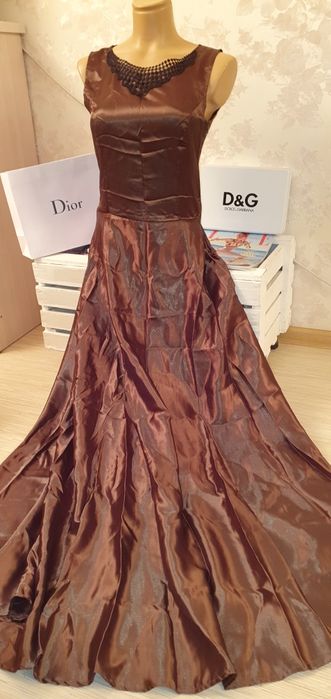 Платье в пол вечерние чёрное, красное, ажурное