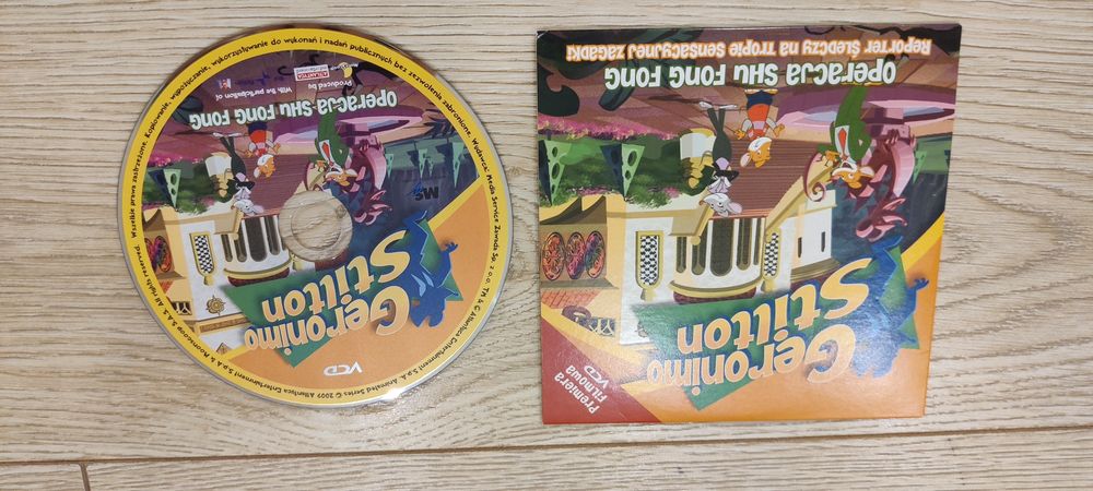 4 szt. Plyty VCD CD DVD Lazy Town Rodzina Pytalskich Geronimo Stilton