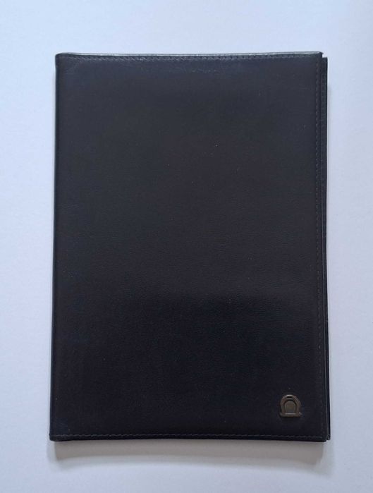 Carteira vintage em couro com logo de Ferradura de equino