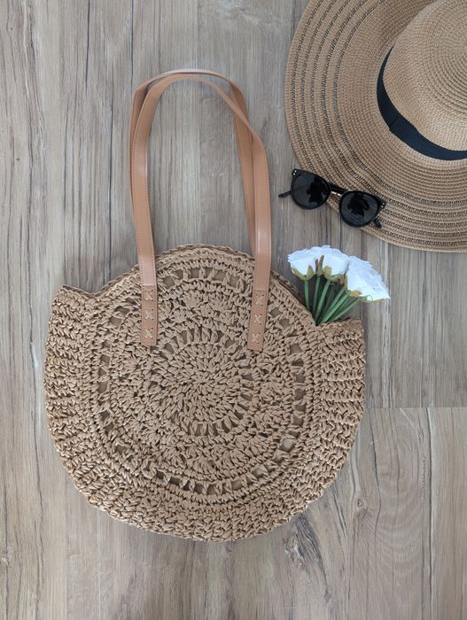 Hit lata! Letnia okrągła słomiana torebka Boho