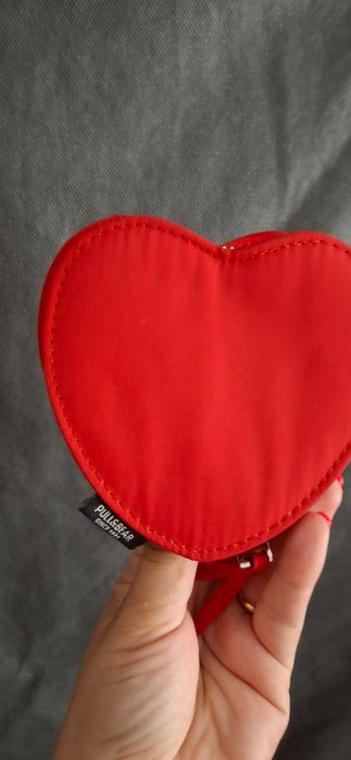 Porta moedas em forma de coração