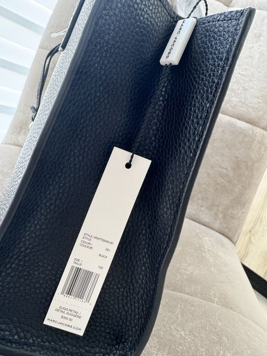 Жіноча сумка Marc Jacobs ОРИГІНАЛ чорна шкіряна сумочка