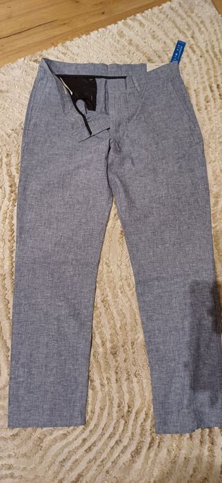 Letnie spodnie Perry Ellis 32/30 slim fit nowe