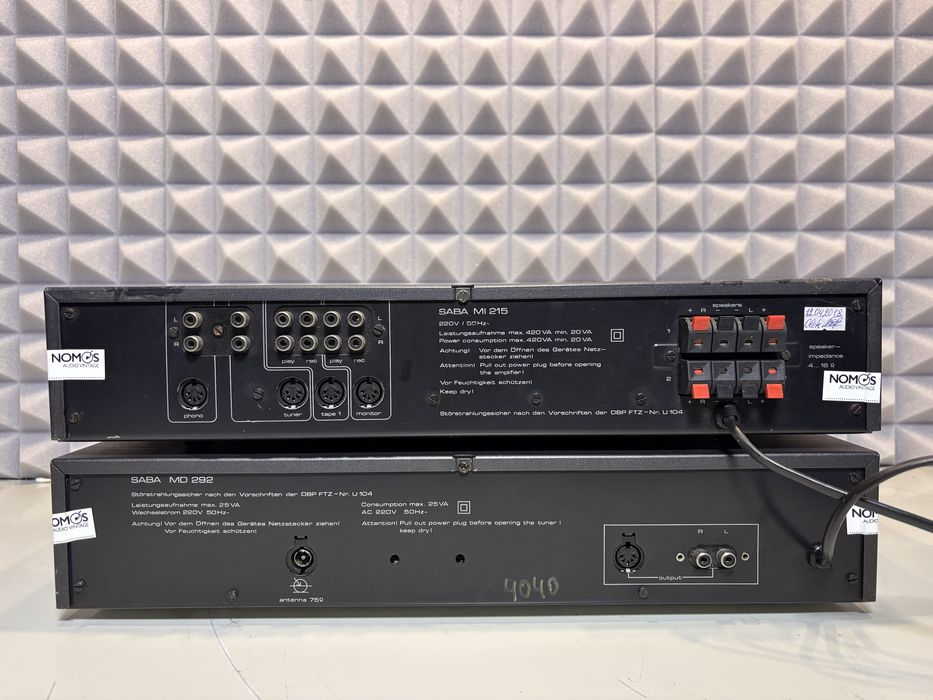 Wzmacniacz Saba MI 215 + Tuner Saba MD 292