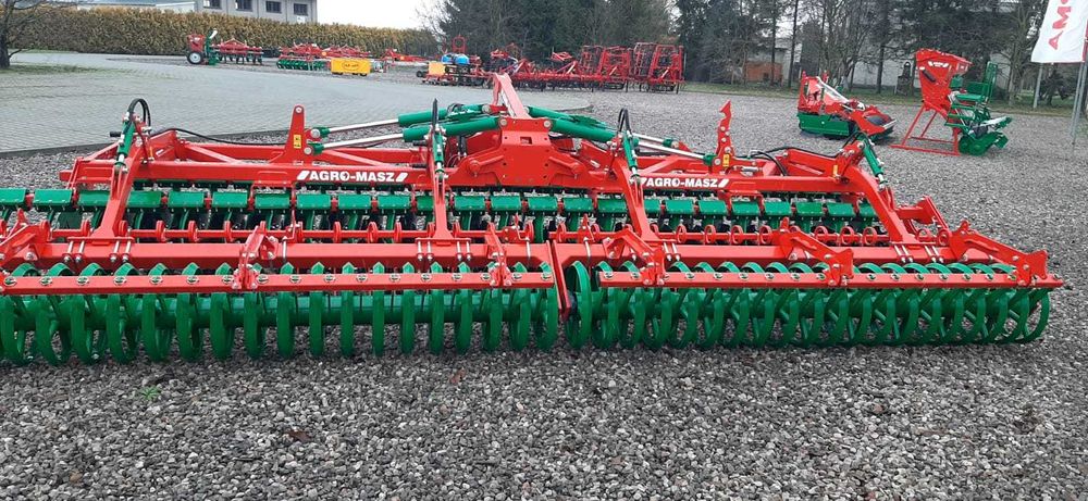Od ręki!! Brona talerzowa AGRO-MASZ 6m wał daszkowy POPOKAZOWA