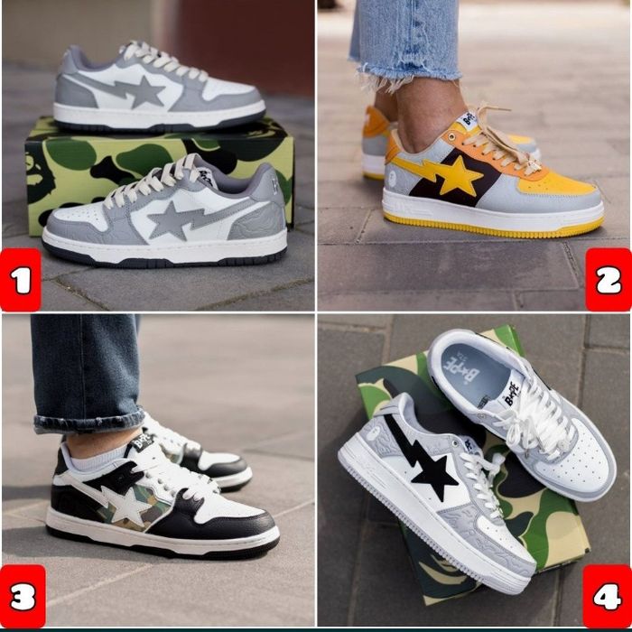 БЕЗ ПЕРЕДПЛАТИ‼️ Кросівки A Bathing Ape Bape SK8 Sta, JJJJound / 36-4