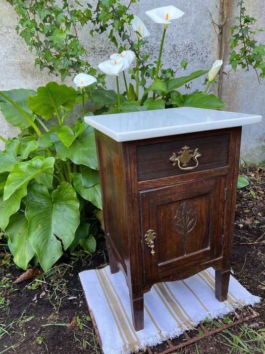 Mesa de Cabeceira Art Deco Antiga