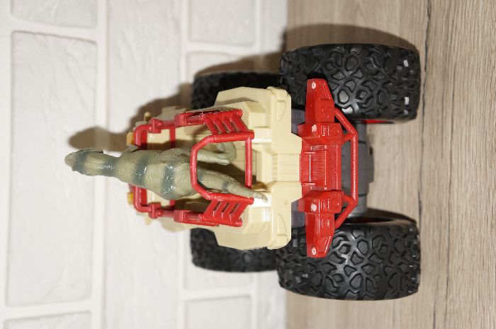 samochód terenowy + Dinozaur światło dźwięk Dino Chaser Dickie Toys