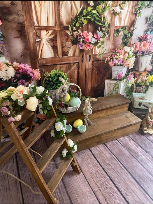 Tło fotograficzne  materiałowe wiosenne