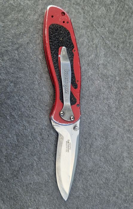 Legenda EDC: Nóż Składany Kershaw Blur Red 1670RD Ken Onion Design MADE IN USA