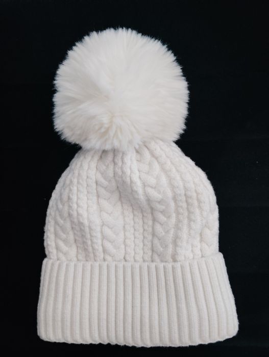 Kurtka zimowa damska kremowa + czapka i komin Gratis