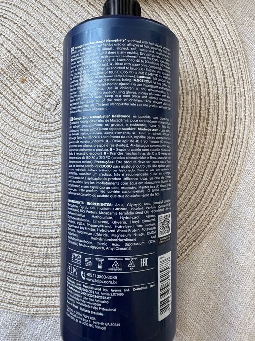 Felps Nanoplastia niebieska do prostowania włosów 100 ml