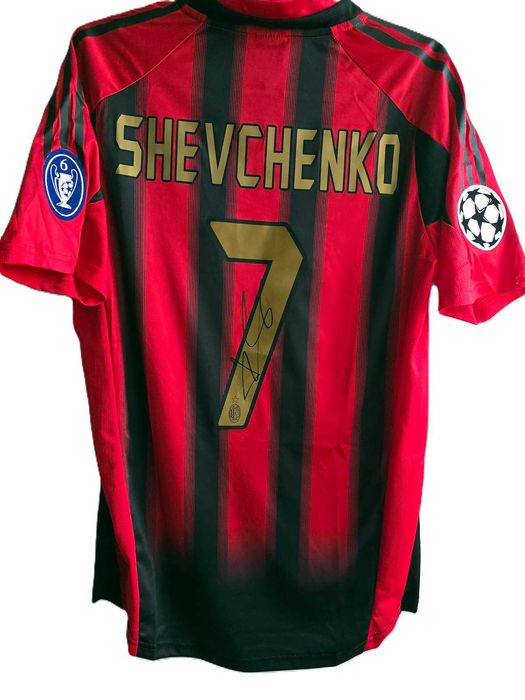 Andriy Shevchenko Autograf! koszulka AC Milan z oryginalnym autografem