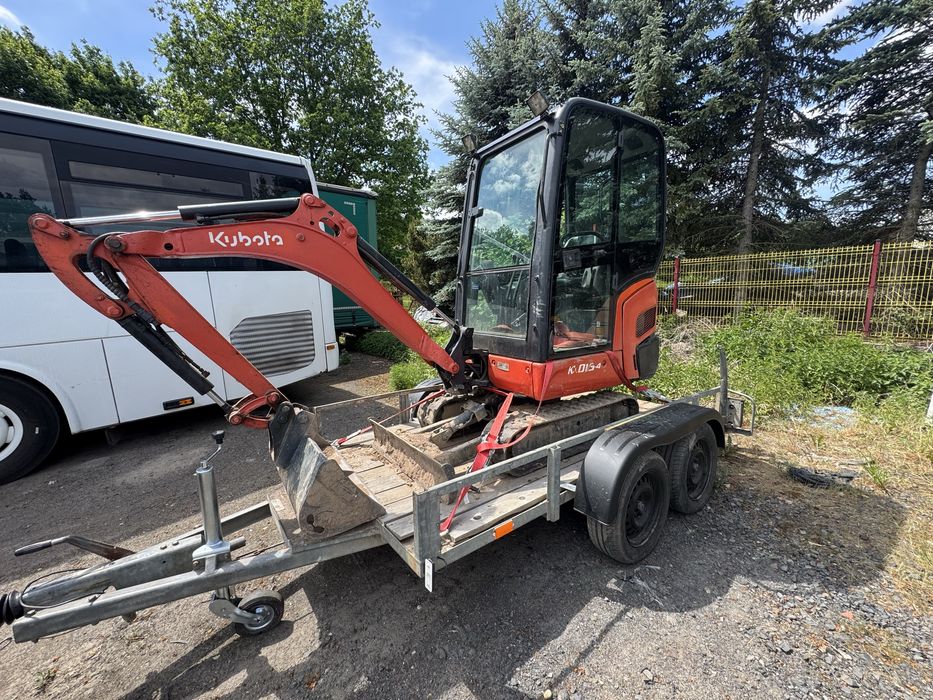 Minikoparka kubota 1.5 tony kx015
