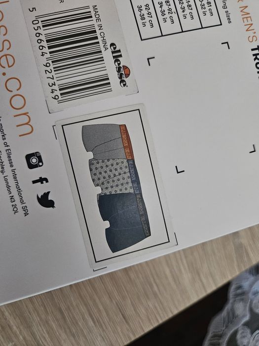 Bokserki męskie Ellesse 3-pak rozmiar M !