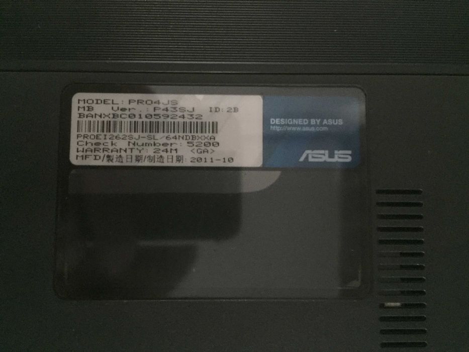 Laptop Asus i7 - Avariado Para peças