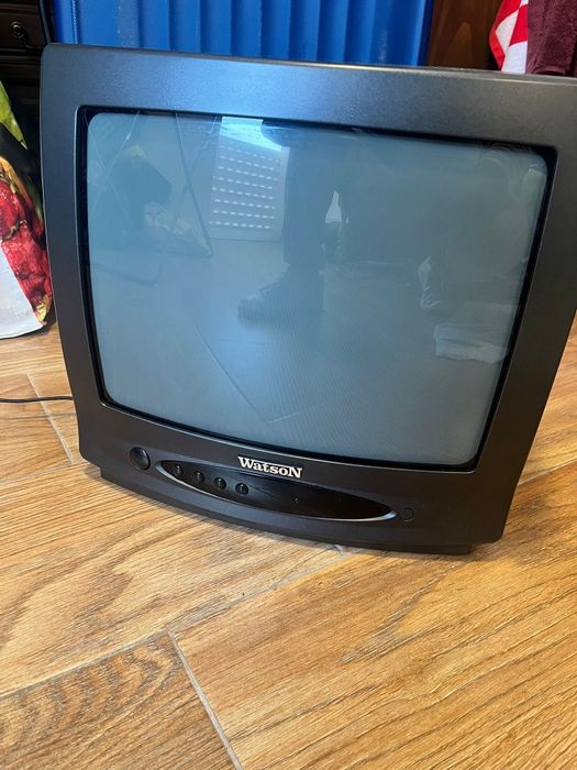 Televisão a funcionar