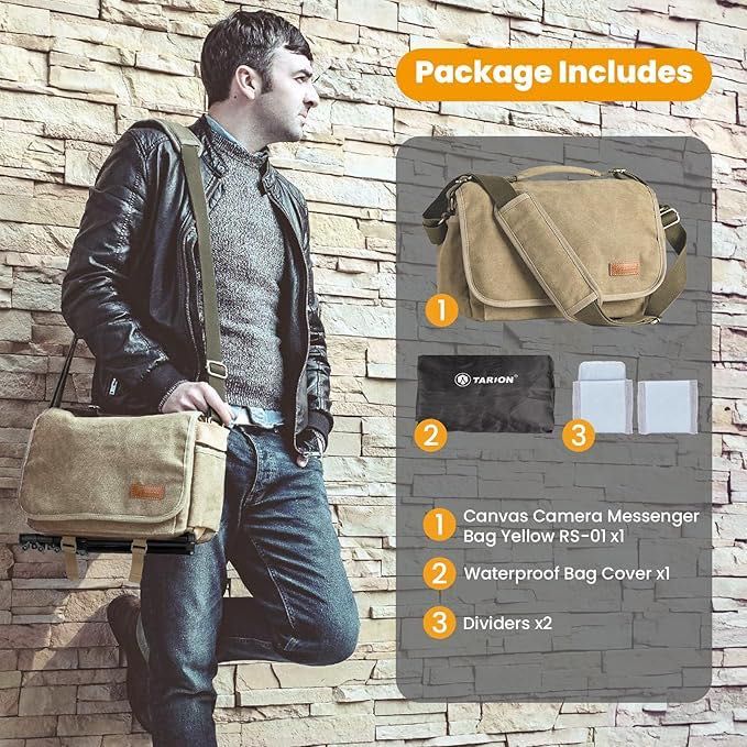 Mala para equipamento fotográfico (messenger bag)