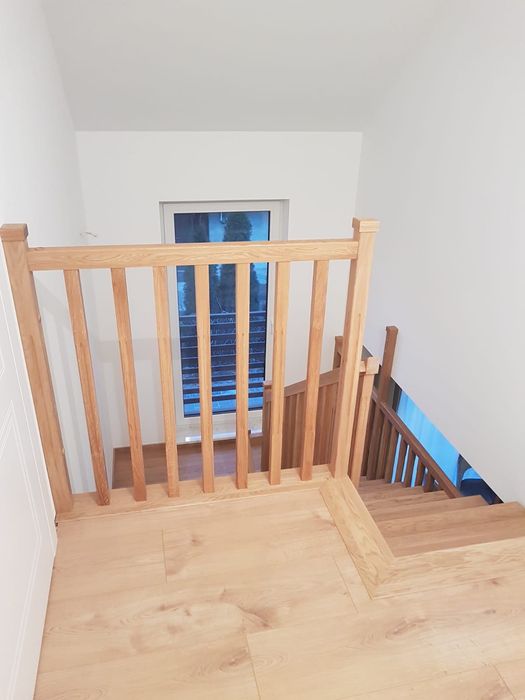 Schody ażurowe dębowe z balustradą Producent Wycena Gratis !