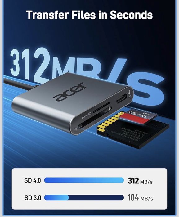 ACER Czytnik kart SD 4.0 USB-C