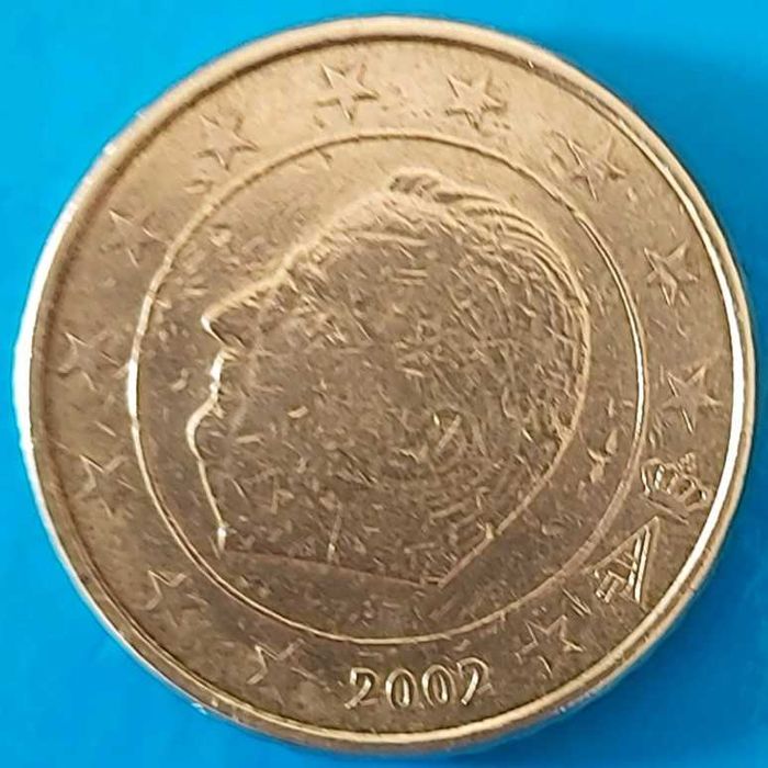 50 Cêntimos de 2002 da Bélgica, Alberto II