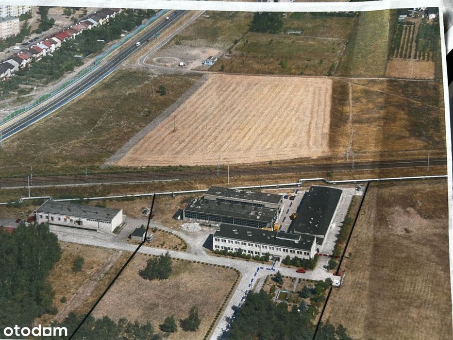 Działka inwestycyjna 7471 m² z budynkiem 600 m² - Widok 3