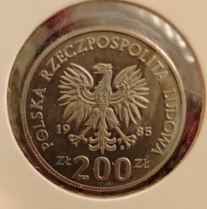 Moneta 200 zł z PRL 1985 r.