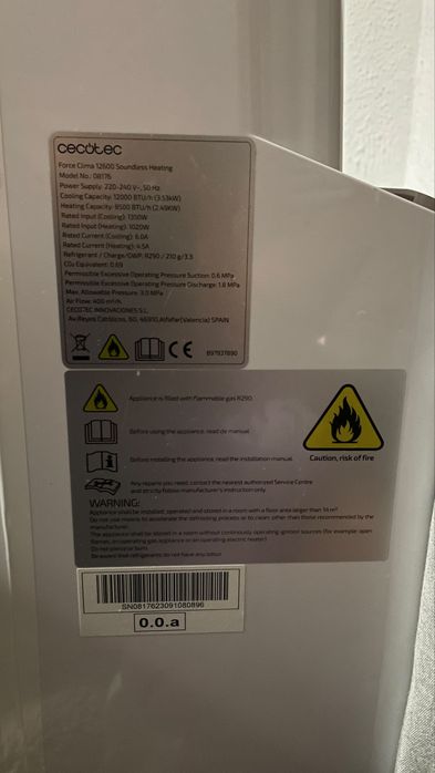 Ar condicionado portatil 12.000 BTU