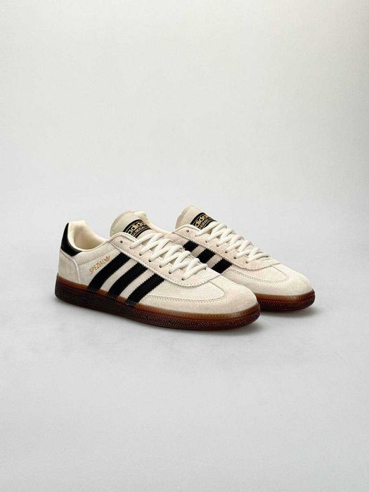 Чоловічі кросівки Adidas Spezial Beige Black AAA+ | Натуральна замша | Вʼєтнам | 41-45