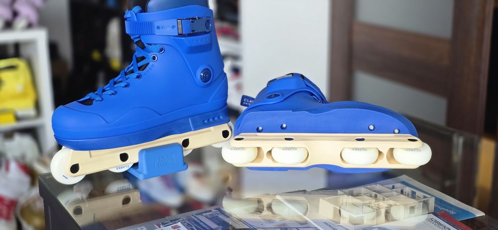Rolki agresywne Them Clarks blue medium nowe