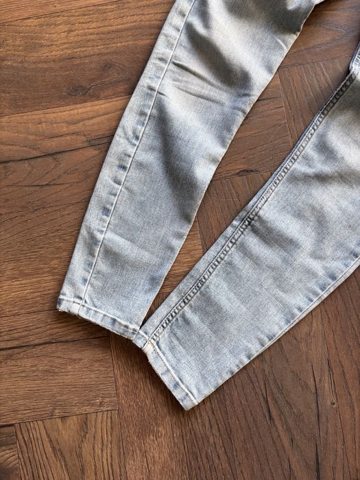 jeansy jasne skinny proste xs